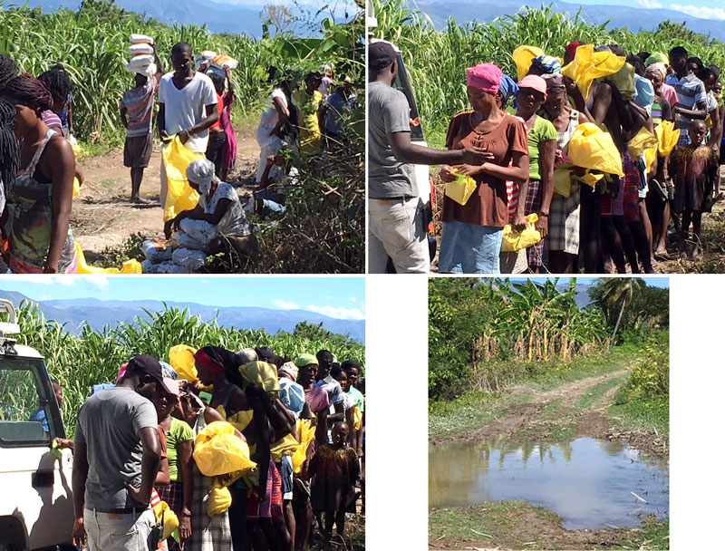 Food Distribution to the village of Despeezo: 2-6-18  12:45 PM