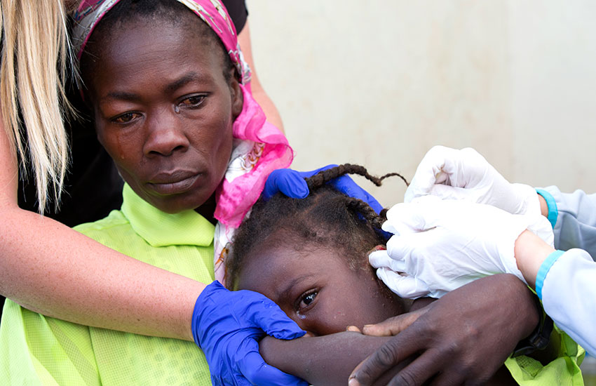 The medical volunteer group treated many types of ailments.