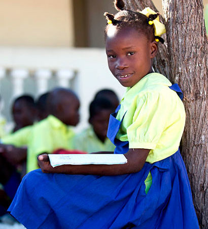 Haitian school girl