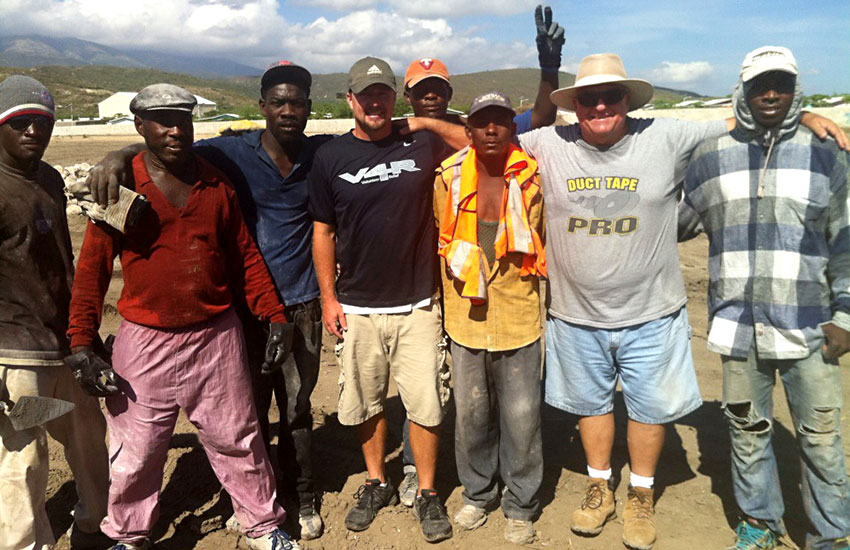 Mark Ostrander oversaw our Haitian construction crew.