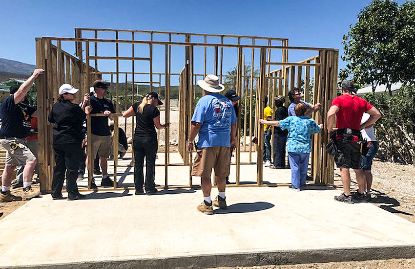 New homes in Miracle Village for the Vela Family.