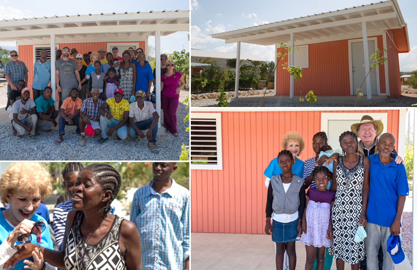 We moved two families into new homes in Miracle Village.