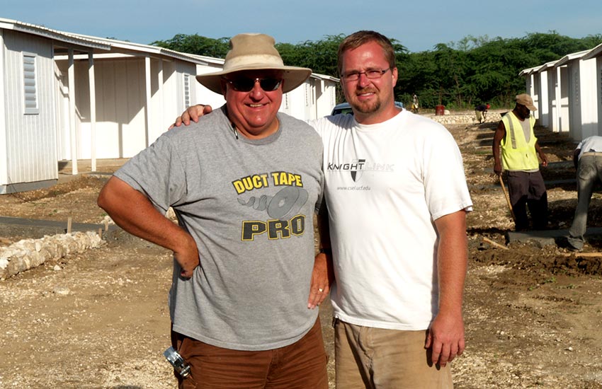 Mark Ostrander, along with his son Jesse Ostrander.