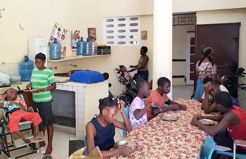 We share our food with Melissa’s Hope who care for these precious children with mental and physical disabilities.