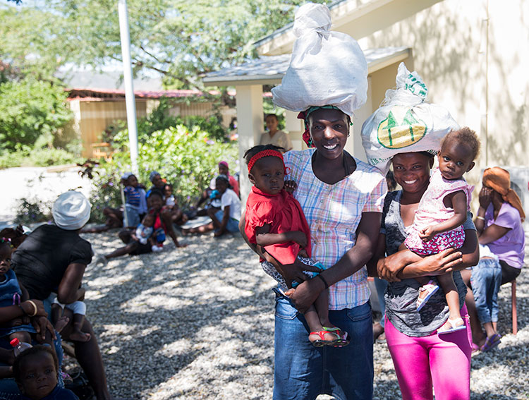 The mothers also attend classes that teach them what to feed and how to care for their little ones. Then, nourishing food is sent home with them. They return each week until they reach their desired weight.