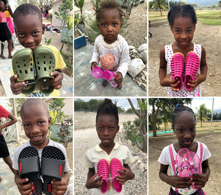 We are so thankful to Free Chapel and Cindy Tyas, for these gifts of sandals and shoes for the children of Haiti!