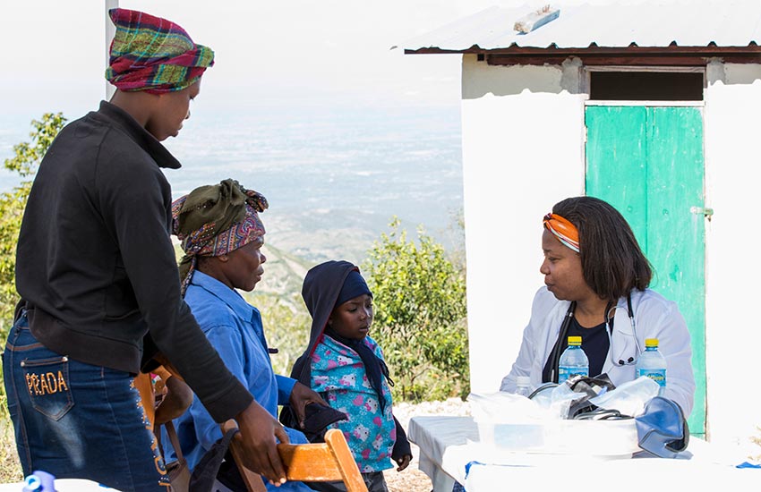 The medical team treated many types of ailments.