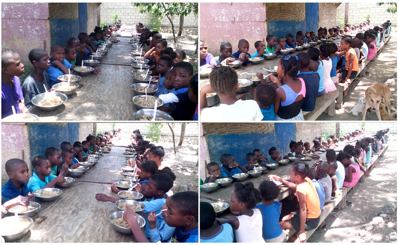 Feeding Orphans in Haiti:  6-22-18  8:00 AM