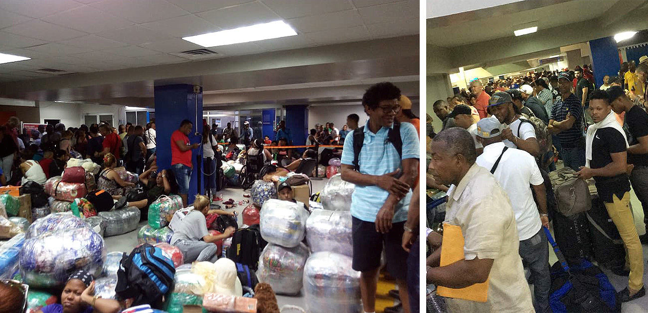 Port-au-Prince Airport Crowds