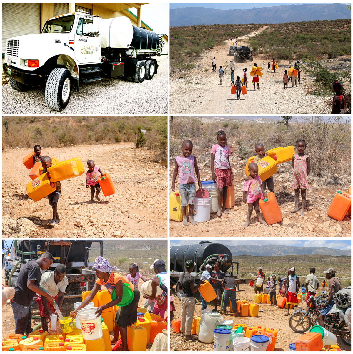 Taking Water Truck to Drought-stricken Villages:  7-17-18  5:25 PM