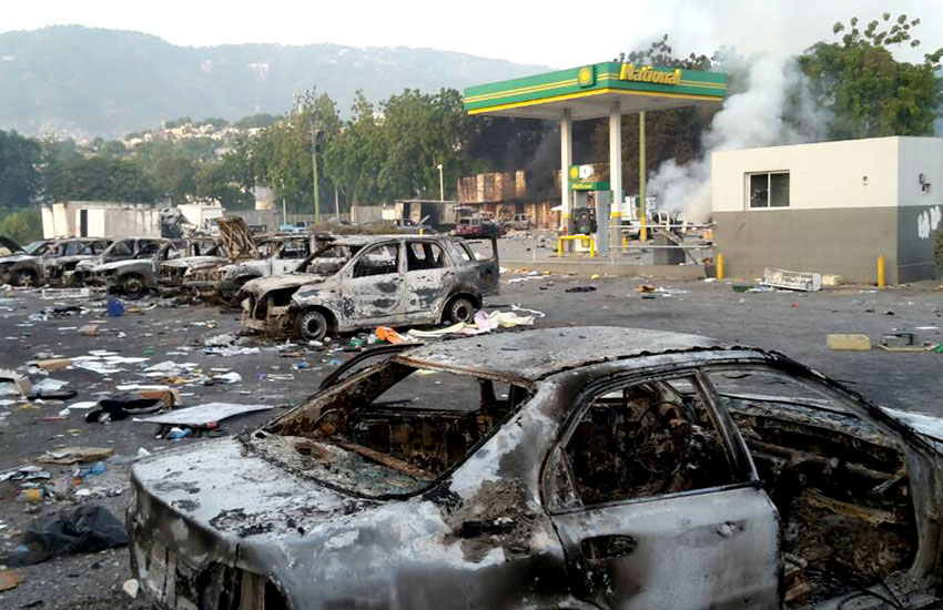 Fuel increases sent people rioting into the streets, burning buildings, and gas stations.