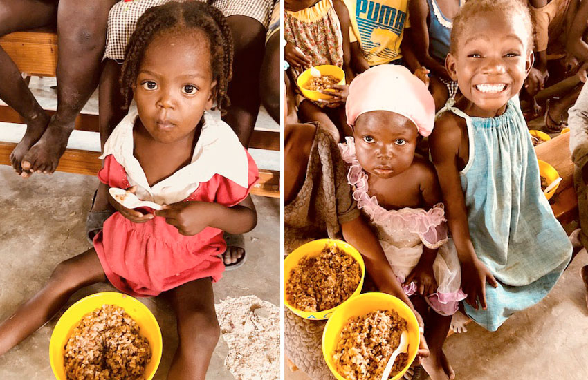 Food still has to get to the children in Haiti who need it the most.