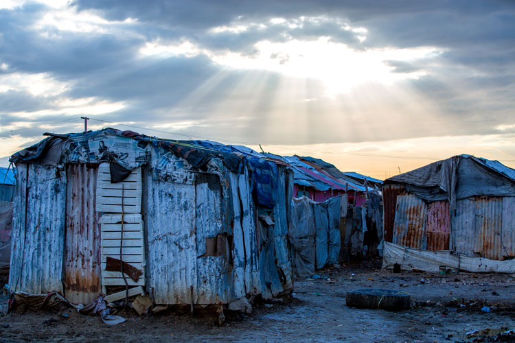 Some families are living in the garbage dumps in the slums of Cité Soleil.