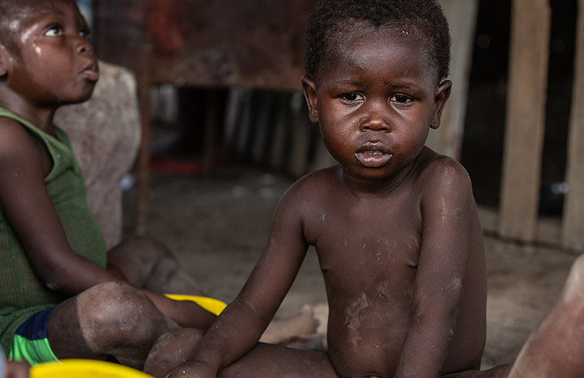 Children suffering during this crisis.