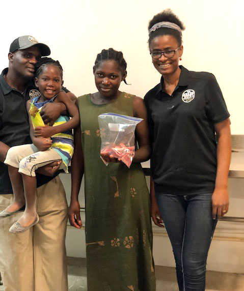 Haitians buying meat at Farmer John’s Meat Market:  8-21-18 12:00 PM