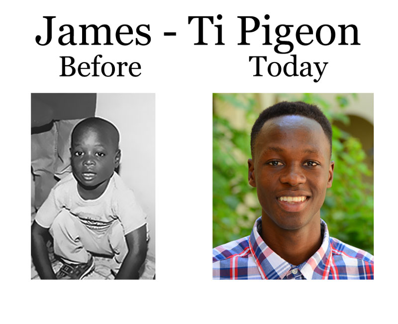 Update on James – Ti Pigeon:  8-8-18  6:40 PM