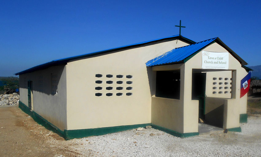 In June 2014, we dedicated this new church in the village of Old Letant. 