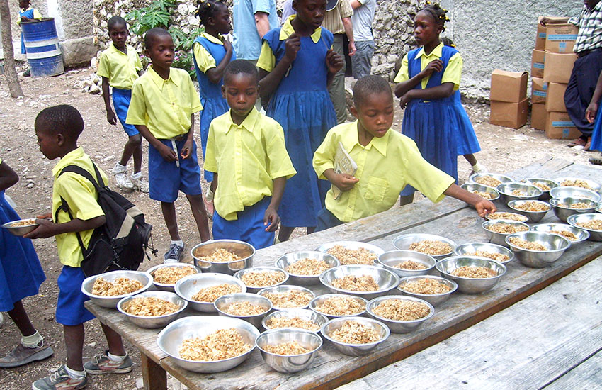 Every child in our Love A Child schools receives a hot, nutritious meal every day.