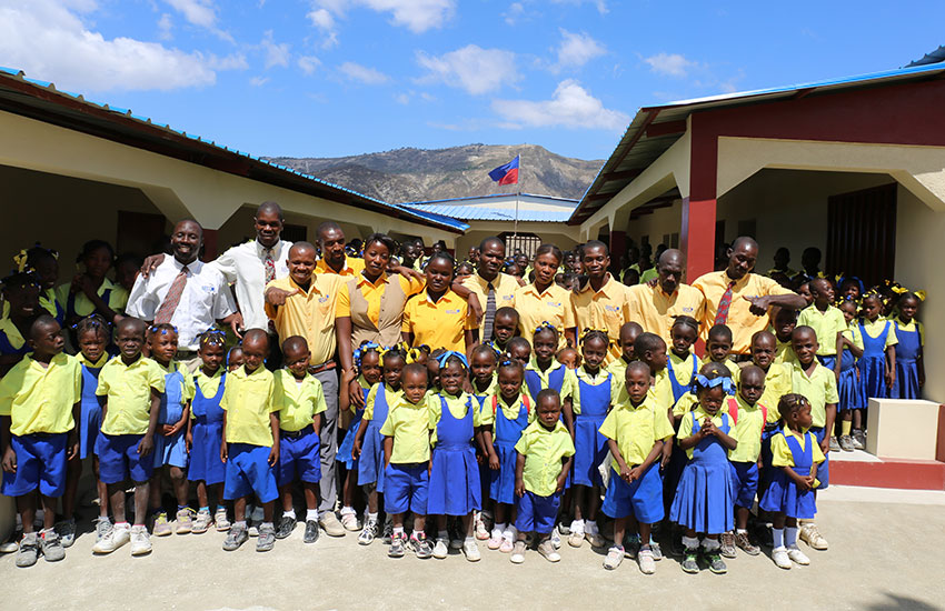 Teachers and students at a Love A Child School.