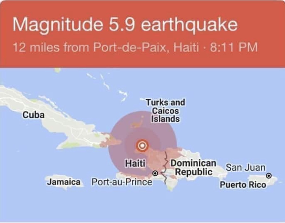 Earthquake in Haiti – 10-07-18