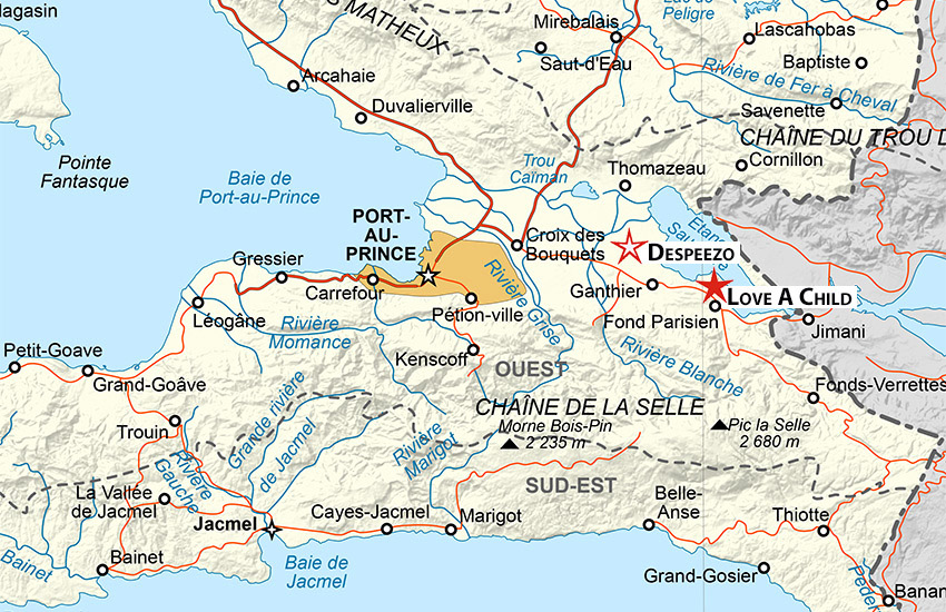 The village of Despeezo is a very small area in the Cul-de-Sac plain area of the Commune of Ganthier.