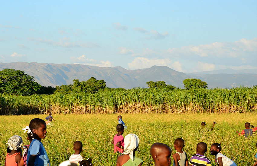 The village is nestled in a valley among sugarcane fields, with a very strong Voodoo influence.