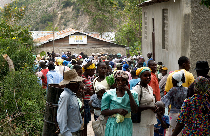 Many families walked for two days to get to the clinic!