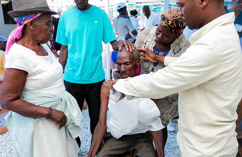 We saw many people in wound care, even one person who had been gored by a cow horn!