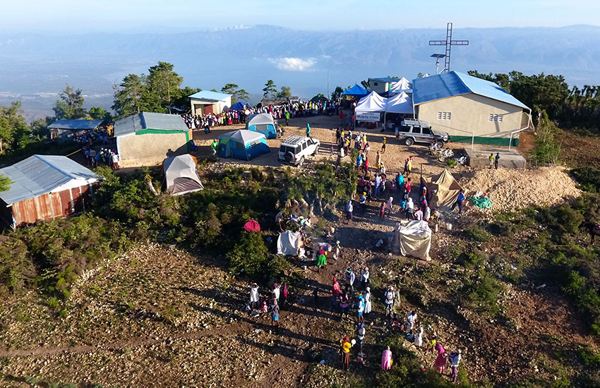 Our crew put up doctors’ tents, a pharmacy tent, a wound care tent, an eye care tent, and a ministry tent, in addition to sleeping tents, and food. 