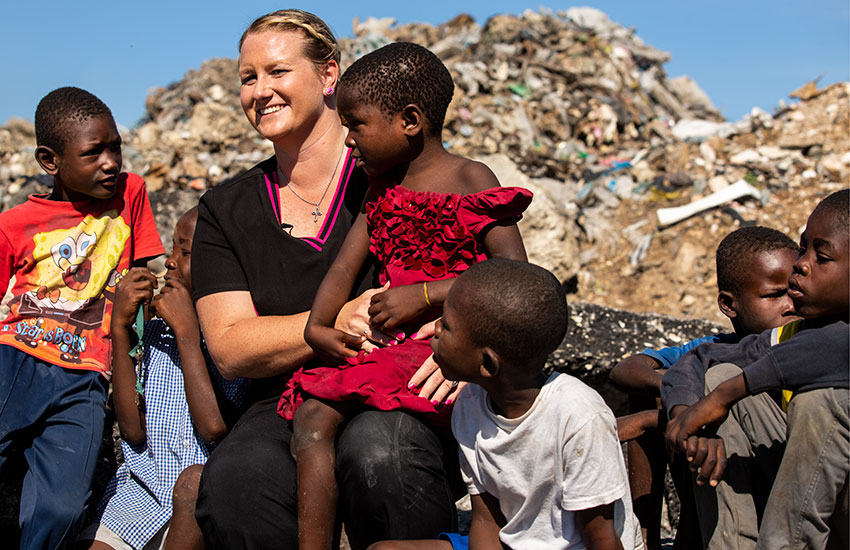 The food we bring them cannot solve all their problems, but the Haitians say, “This brings them hope.” 