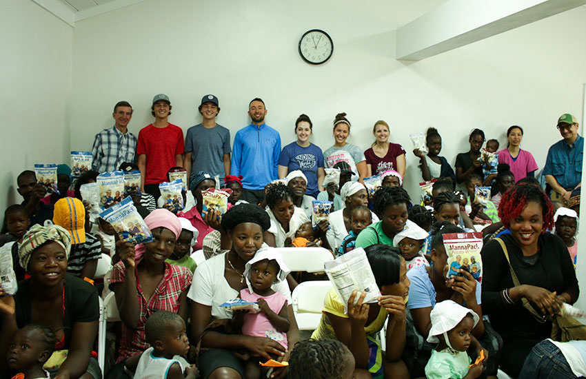 The team from Feed My Starving Children had a wonderful time at our Malnutrition Center.