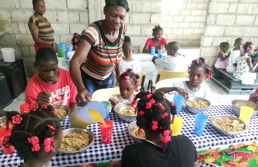 We are proud to partner with others that are helping to feed Haiti’s children.
