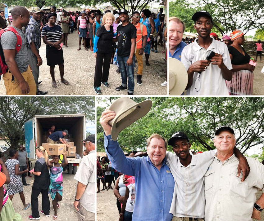 We took the volunteer team from Feed My Starving Children to Chambrun, which is a Voodoo village.