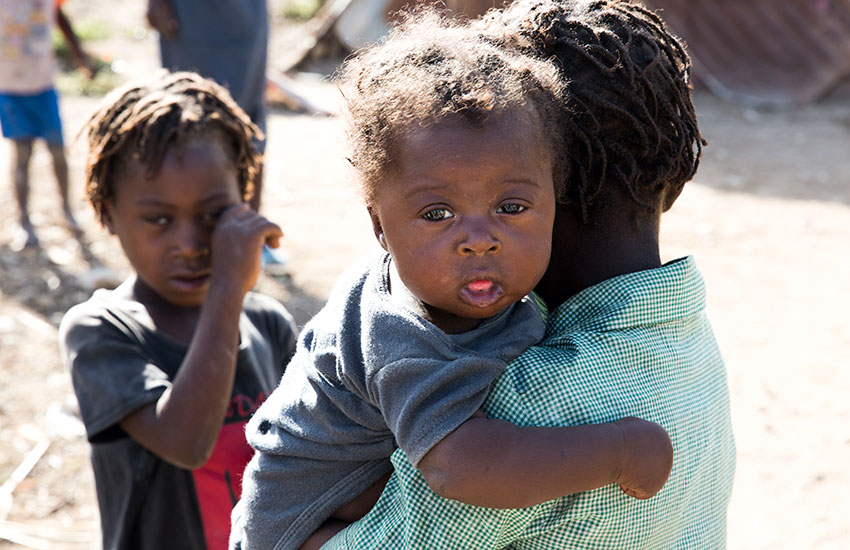 The food crisis in Haiti is devasting to poor children.