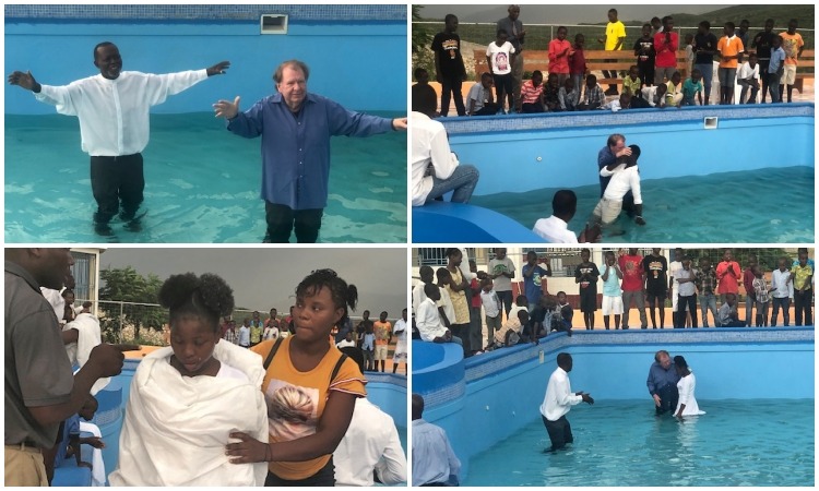 Many Baptized in Water Today!