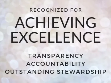 Recognized for Achieving Excellence - Transparency, Accountability, Outstanding Stewardship