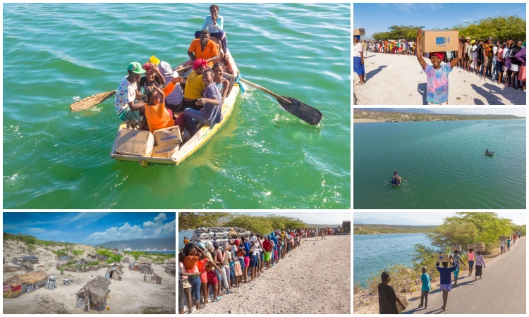 The Big Food Distribution in Port Ploumes, Port Glacie, and Port Cité