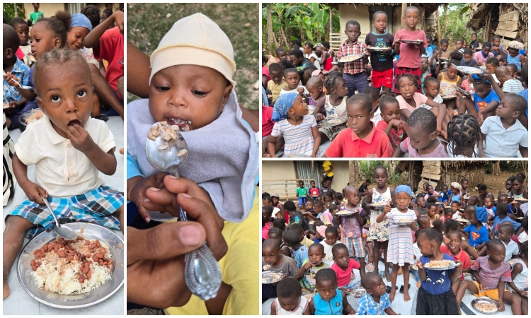 Over 100 Children Fed in South Haiti!