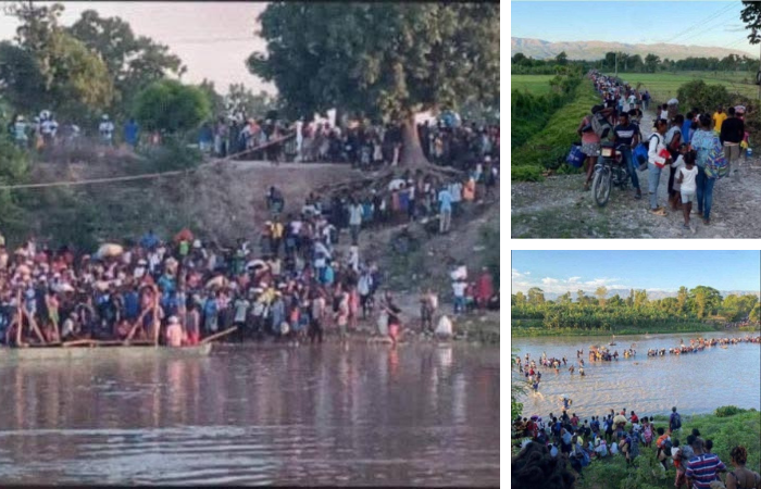 Families fleeing from the gangs: