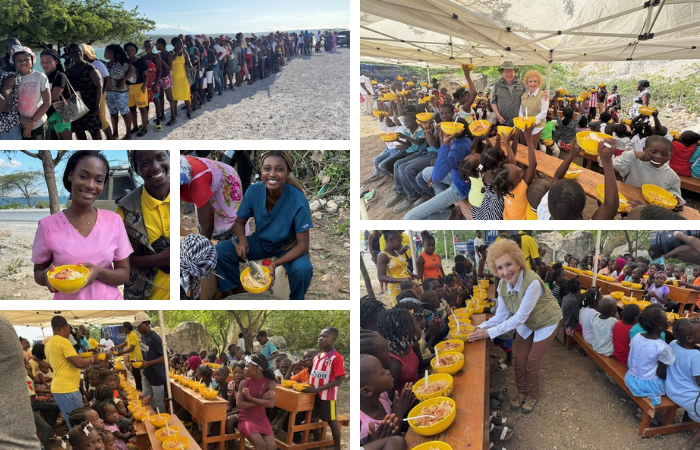 “A Feeding Program on the Side of the Road…”