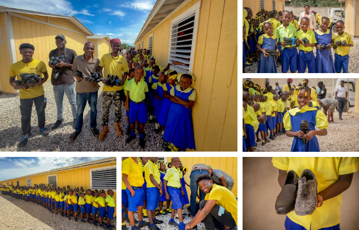 School Shoes for “Miracle Village,” and the poor village of “Old Letant…”