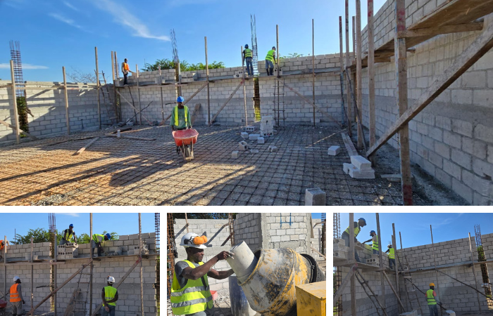 Building Food Distribution Center In “Anse-a-Veau,” South Haiti.