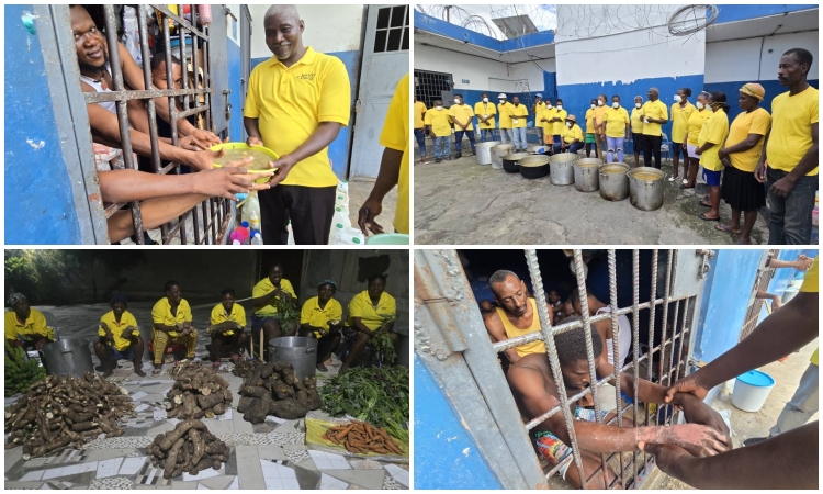 Anse-à-Veau Prison Feeding