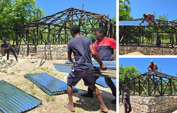 GABION HOUSES GOING UP IN PETIT GOAVE, HAITI!